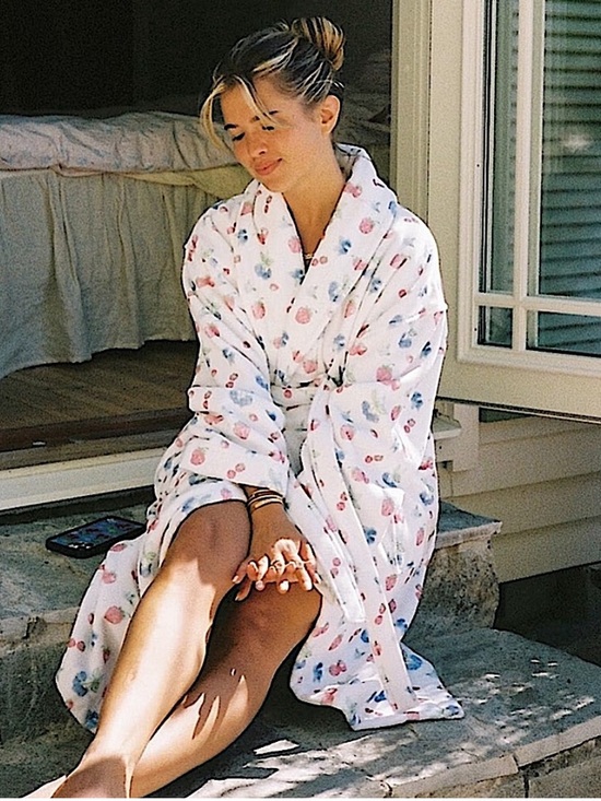 Djerf Avenue Other - NWT Djerf Avenue Organic Cotton Terry Robe Summer Berries M-L